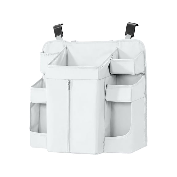 Storage Caddy, Hanging Diaper Organizer with Multiple Pockets, Washable Oxford Cloth Baby Nursery Shelf, 22.8x19.7x5.5 Inch