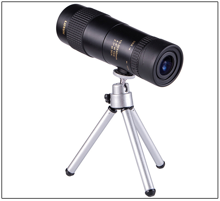 Continuous zoom monocular highdefinition highpower telescope with