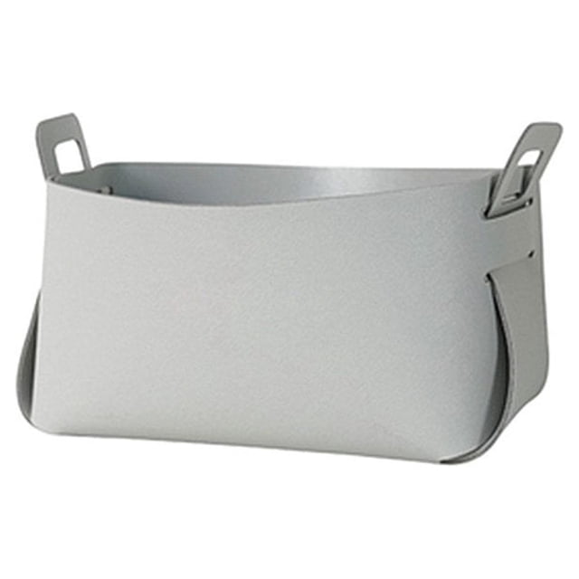 Panier de Rangement en Cuir avec Poignée Support Boîte Détachable