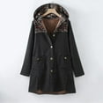 thumbnail image 3 of Women‘s Printed Warm Hoodie Coat Long Sleeve Buttons Jacket Plus Size Sweatshirt, 3 of 9