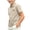 02 Khaki, variant on Freshbabe Kids Boys Girls Solid Color Collare Short Sleeve T-Shirts with Button, Basic Plain Tees Multipack For Kids Daily Wear, Back To School and Layering