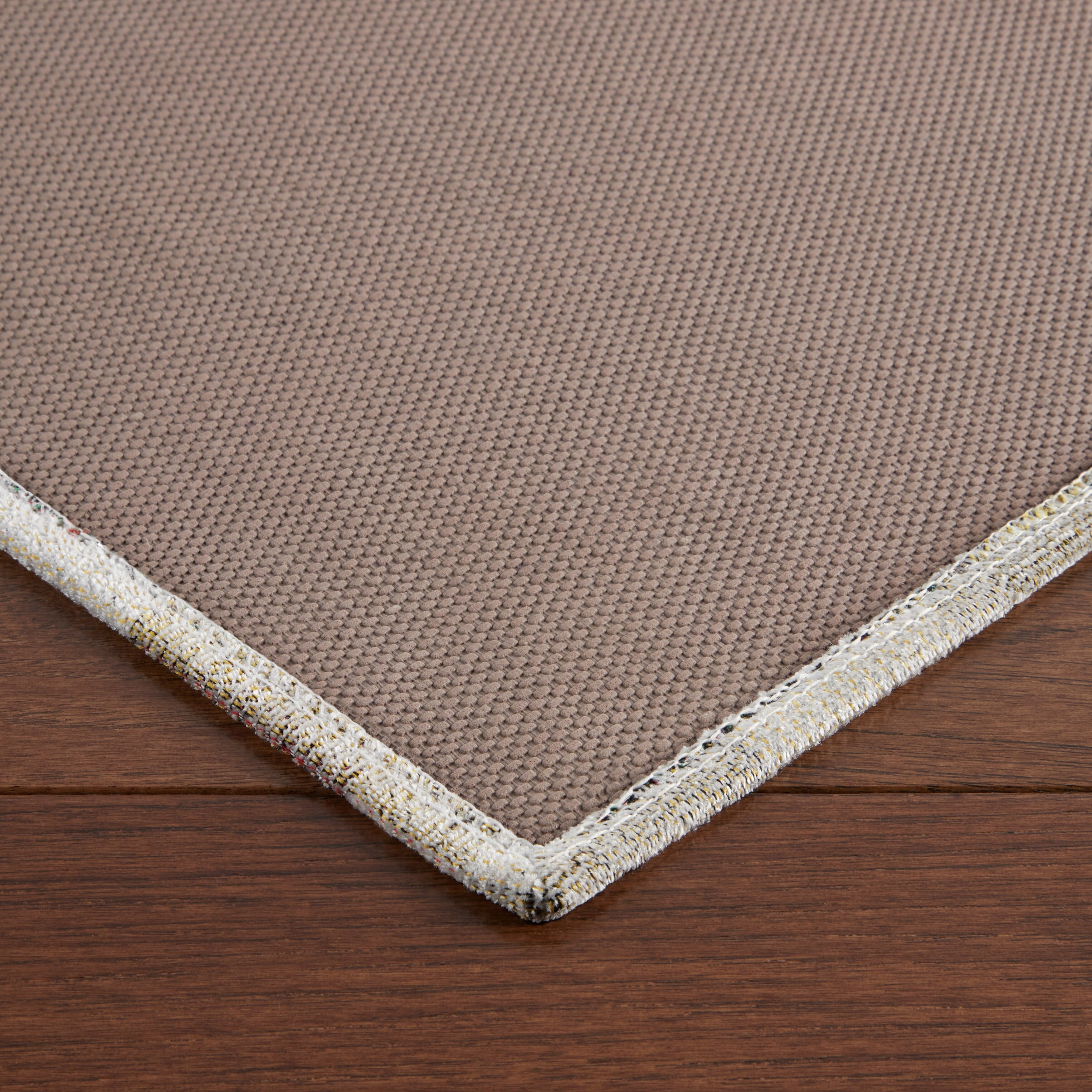 Martha Stewart Stella Owen Plaid Slip-Resistant Kitchen Mat Runner, Black/Grey/White, 20"x50"