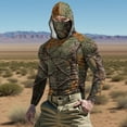 thumbnail image 2 of Dagegui Men's Camouflage UV Protection Hoodie with Built-in Face Cover Lightweight Quick Dry Hiking Shirt Full Sun Protection for Outdoor Athletic 003 Camouflage XXXXXL, 2 of 9