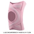 thumbnail image 3 of Adjustable Open Knee Brace Breathable Non- Knee Support with Compression Straps Knee Stabilizer for Running Workout Pink L, 3 of 4