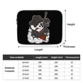 thumbnail image 3 of The Cool Panda 17 inch Portable Laptop Sleeve Compatible with MacBook Air Notebook Computer Case for Men Women College School Students, 3 of 7