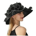 thumbnail image 3 of LRen Womens Tea Party Hats Elegant Women's Sun Hat for Wedding Beach and Seaside Outdoor Flower Headdress, 3 of 7