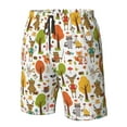 thumbnail image 4 of Susaid Animals Forest Print Men's Swim Trunks Hawaiian Bathing Mesh Lining Suit Swimsuits Beach Shorts with Pockets-X-Large, 4 of 6