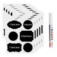 thumbnail image 1 of kusrkot 2x60pcs Jars Canister Chalkboard Labels Pantry Stickers w/ Erasable Chalk Pen, 1 of 9