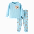 thumbnail image 3 of HFHAPW Toddler Girls Clothes Long Sleeves Sweatshirt Shirt Joggers Pant 2Pcs Outfits for Girl Kids Girls Clothing Set,5-6 Y, 3 of 9