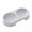 Grey, variant on Cat Double Bowl, Pet Food and Water Bowl Set, Candy Color Portable Feeding Tray for Cats and Small Dogs, Double Bowls for Dry Kibble and Fresh Water for Home, Travel, Kitchen, 9.1"