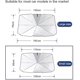 thumbnail image 2 of Umbrella car sunshade front sunshade retractable car sunshade, 2 of 4