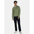 thumbnail image 4 of Ozark Trail Men's & Big Men's Quarter Zip Pullover with Long Sleeves, Sizes S-3XL, 4 of 6