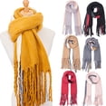 thumbnail image 3 of Chenyin Womens Mens Warm Winter Scarves Fashion Blanket Scarf Pure Color Couple Wrap for Unisex, 3 of 7