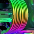 thumbnail image 2 of 5V 3Pin RGB LED Light Strip 8/24PIN Motherboard Power Extension Cable Aura Sync Flexible LED Strip Light DIY Kit for Computer PC X8 White, 2 of 6