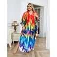 thumbnail image 2 of Edolynsa Caftans for Women Plus Size Swimwear Kaftan Cover up Maxi Beach Dresses Older Women Summer Outfits, 2 of 9