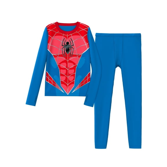Climateright By Cuddl Duds Spider-Man Boys Thermal Set, Sizes S-L