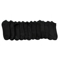 Yacht & Smith 12 Pairs of Girls Youth No Show Ankle Cotton Value Pack Children Socks (9-11, Black)