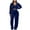 04# Navy, variant on skpabo Women's Velvet Zipper Crop Hoodie/Sweatpants, Sweatsuits 2-Piece Set
