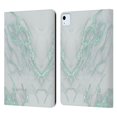 thumbnail image 1 of Head Case Designs Officially Licensed Nature Magick Marble Metallics Teal Leather Book Wallet Case Cover Compatible with Apple iPad Air (2020), 1 of 6
