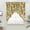 Off-White, variant on Orange Lemons Swag Valances for Windows, Kitchen Window Curtains Over Sink, Summer Botanical Checkered Farmhouse Window Treatment Curtains for Living Room/Bedroom Curtains 2 Panel Sets 36"x45"