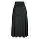 thumbnail image 5 of Falda larga plisada con cinturón dividido lateral de cintura alta para mujer Falda maxi con bolsillo sólida seitruly FS8985-05, 5 of 6