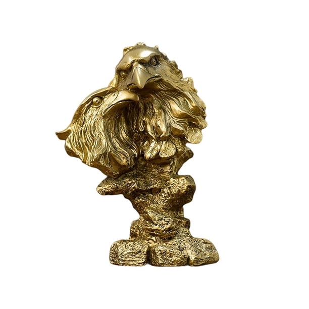 Estatua de águila creativa, accesorios para fotos, decoración, figura de adorno de resina animal para Dorado