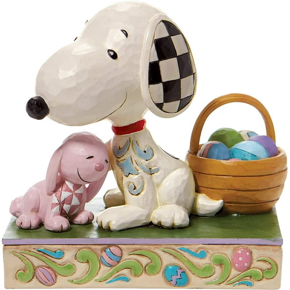 Jim Shore Easter Surprises Polyresin Peanuts Snoopy Easter Basket 6007938
