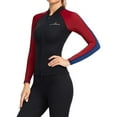 thumbnail image 3 of Chaqueta de Secado Rápido Sunnimix Traje de Neopreno Nadar Surf En Húmedo Top Mujer Rojo XL, 3 of 8
