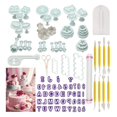 thumbnail image 2 of Herramientas para pasteles, Kit para decorar tortas con Fondant de flores, molde para galletas, émbolo de glaseado, herramienta cortadora de molde en relieve para primavera, 2 of 5