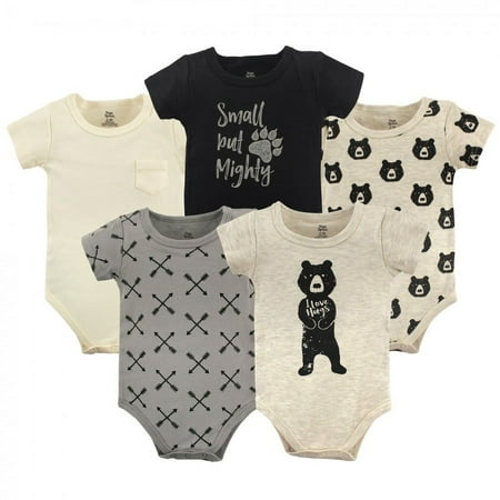 UPC: 0660168908398 | Yoga Sprout Baby Boy Cotton Bodysuits 5pk  Bear Hugs  0-3 Months