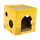 thumbnail image 4 of Casa corrugada para gatos, salón, garra de , juguete, parte inferior antideslizante para gatos de interior, rascador de cartón para conejos 2 , 35x35x35cm Yinane Rascador de cartón para gatos, 4 of 8
