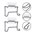 thumbnail image 4 of Soportes para secador de pelo sin perforaciones, soportes de almacenamiento para baño, soportes de pared de acero inoxidable, 4 of 5