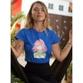 thumbnail image 2 of Manga Girl Cheerful Smile T-Shirt Women -Image by Shutterstock, Female Medium, 2 of 4