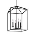 thumbnail image 1 of Generation Lighting Perryton 4-Light Pendant in Midnight Black – LED Fixture, 1 of 1