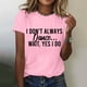 thumbnail image 2 of Camiseta informal de manga corta con estampados para mujer - Blusa holgada con cuello redondo - Top con gráfico de concienciación sobre el cáncer de mama - Camiseta de verano de poliéster suave, 2 of 5