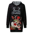 thumbnail image 4 of Chandail de Noël pour Femmes Chaud à Col Rond Cardigan Mode Veste Mi-Longue Fermeture Extérieur Imprimé Vacances Chandail à Manches Longues Chandail de Noël, 4 of 6