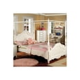 thumbnail image 2 of Benzara BM168361 Traditional Wooden Twin Size Bed, White, 2 of 2
