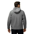 thumbnail image 2 of Free Country Men's Melange Stretch Full Zip Hoodie Light Grey Heather S, 2 of 5