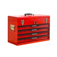 thumbnail image 3 of 4-Drawer Portable Steel Tool Box, 20 inch Lockable Metal Tool Chest with Ball-Bearing Slides,Tool Storage Cabinet for Father's Garage Workshop, 3 of 15