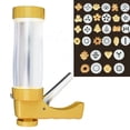 thumbnail image 3 of Classic Stainless Steel Cookie Press,Featuring 23 Decorative Stencil Discs and 6 Icing Tips, Spritz Cookie Press Gun,Cookie Maker,Durable & Easy to Use,Best Tool for Kitchen, 3 of 8