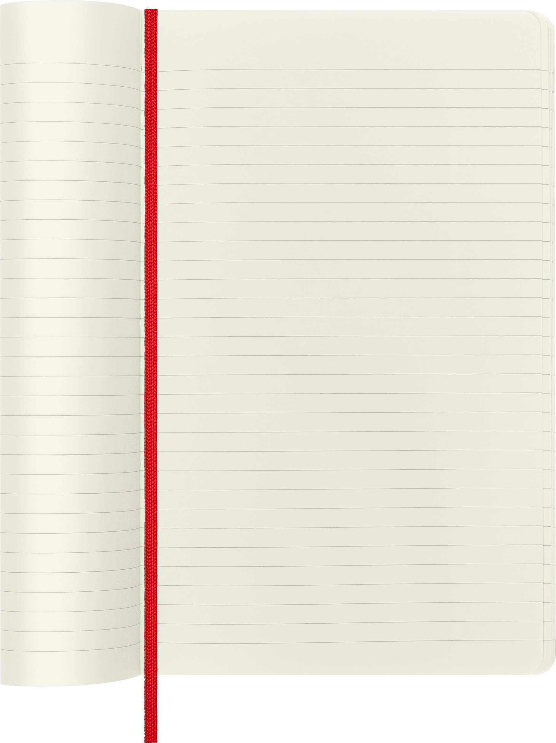 (2 pack) Moleskine Classic Notebook, Soft Cover, Ruled, Large 5" x 8.25", Scarlet Red, 192 Pages