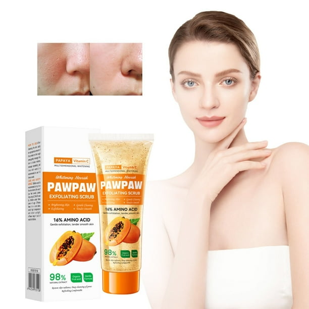 Ckulufk Papaya Brightening Exfoliating Peeling Gel Papaya Peeling Gel Natural Exfoliating Peeling Gel Peel Peeling Gel Dead Skin Remover Body Exfol