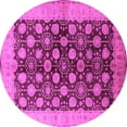 thumbnail image 1 of Ahgly Company Indoor Round Oriental Pink Industrial Area Rugs, 8' Round, 1 of 4