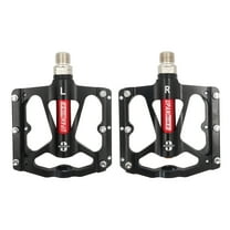 upanbike Mountain Bike Pedals Aluminum MTB Flat Pedals, Black