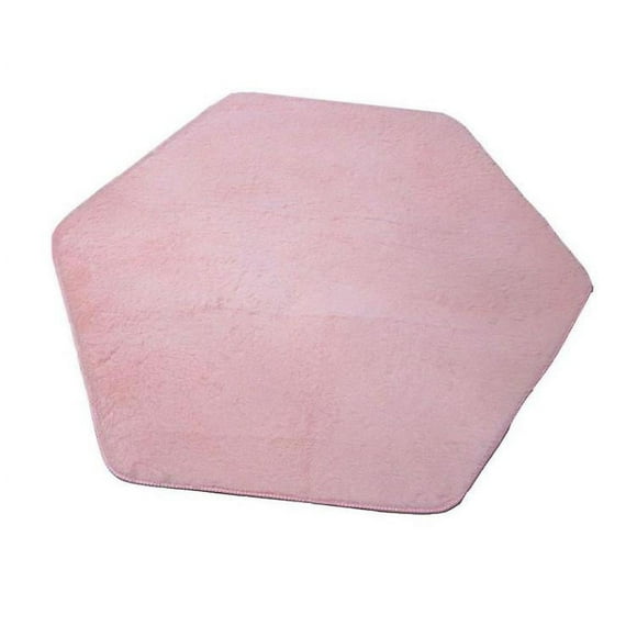Ultra Soft Rug For Nursery Children Room - Pink Hexagon Carpet