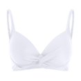 thumbnail image 5 of Siilsaa Bathing Suit Tops for Women Women Halter Bikini Top Push Up Swimsuit Top Only White,XL, 5 of 6