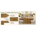 thumbnail image 5 of Tribesigns 47" Solid Wood Coffee Table with Stable Pedestal, 5 of 5