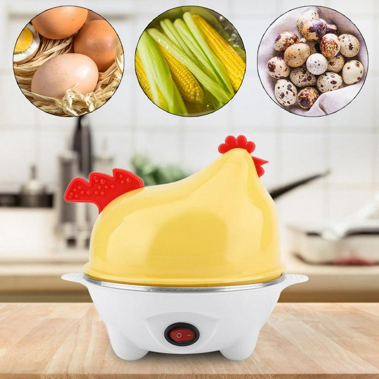  Rapid Egg Cooker - Mini Egg Cooker For Steamed, Hard Boiled,  Soft Boiled Eggs And Onsen Tamago - Electric Egg Boiler For Home Kitchen,  Dorm Use - Smart Egg Maker With
