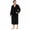 Black, variant on Mens Hooded Fleece Robe，Plush Lightweight Soft Spa Bathrobe for Men (Black, L/XL)