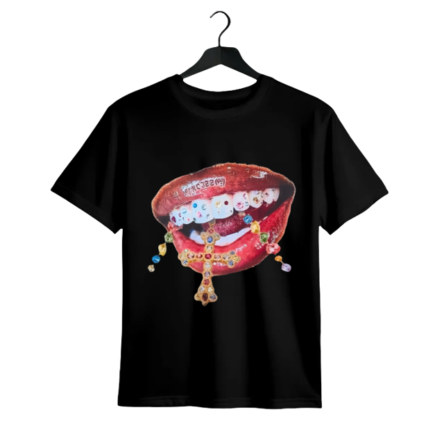 Teeth Cross Graphic Tee – Urban Streetwear T-Shirt For Men And Women